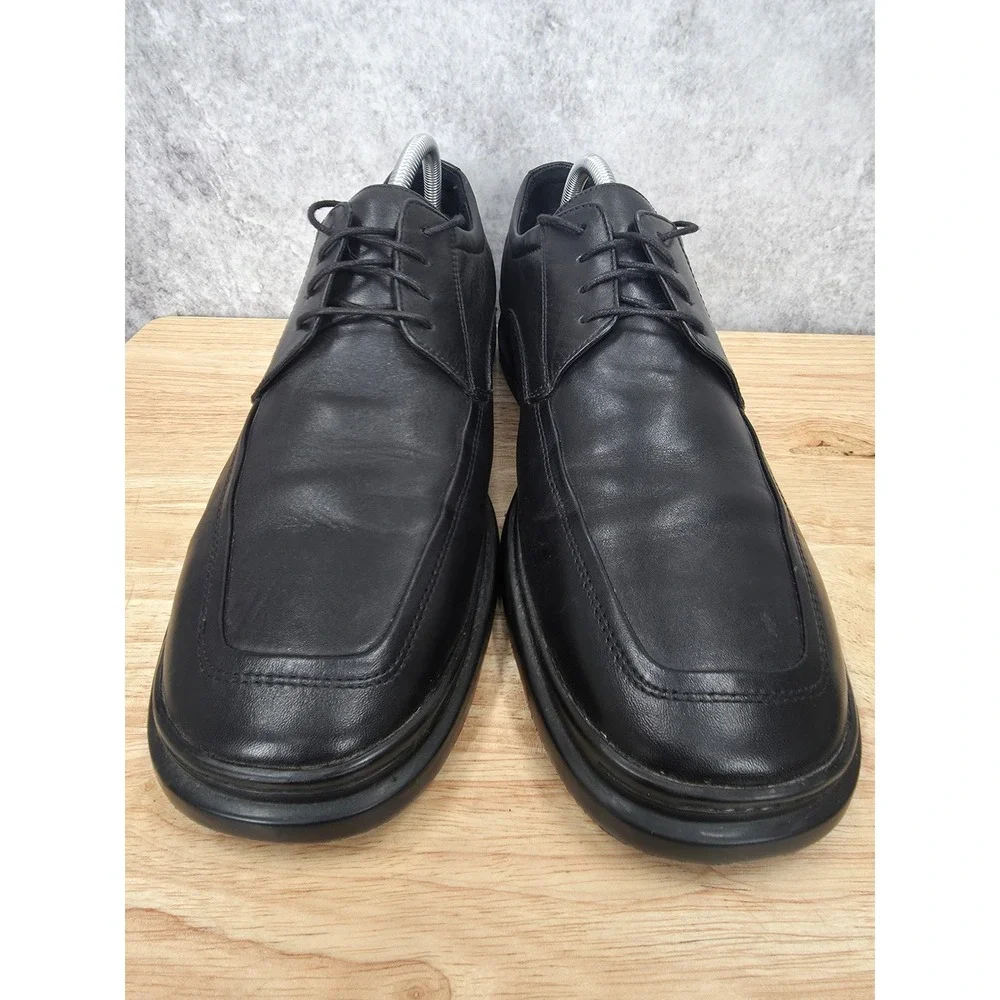 Cole Haan Air Oxford Shoes Mens 10.5 M Black Leather Derby Dress Shoes Comfort